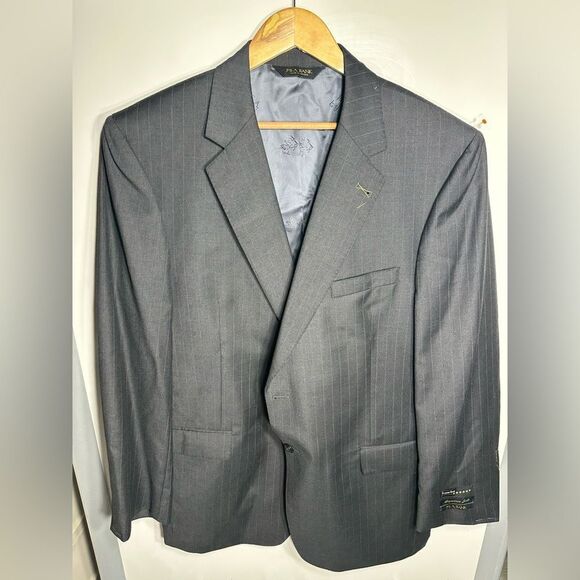 Jos A Bank SIGNATURE GOLD Superfine Stripe Suit Jacket Blazer Gordon  Size 46GL - Picture 1 of 5